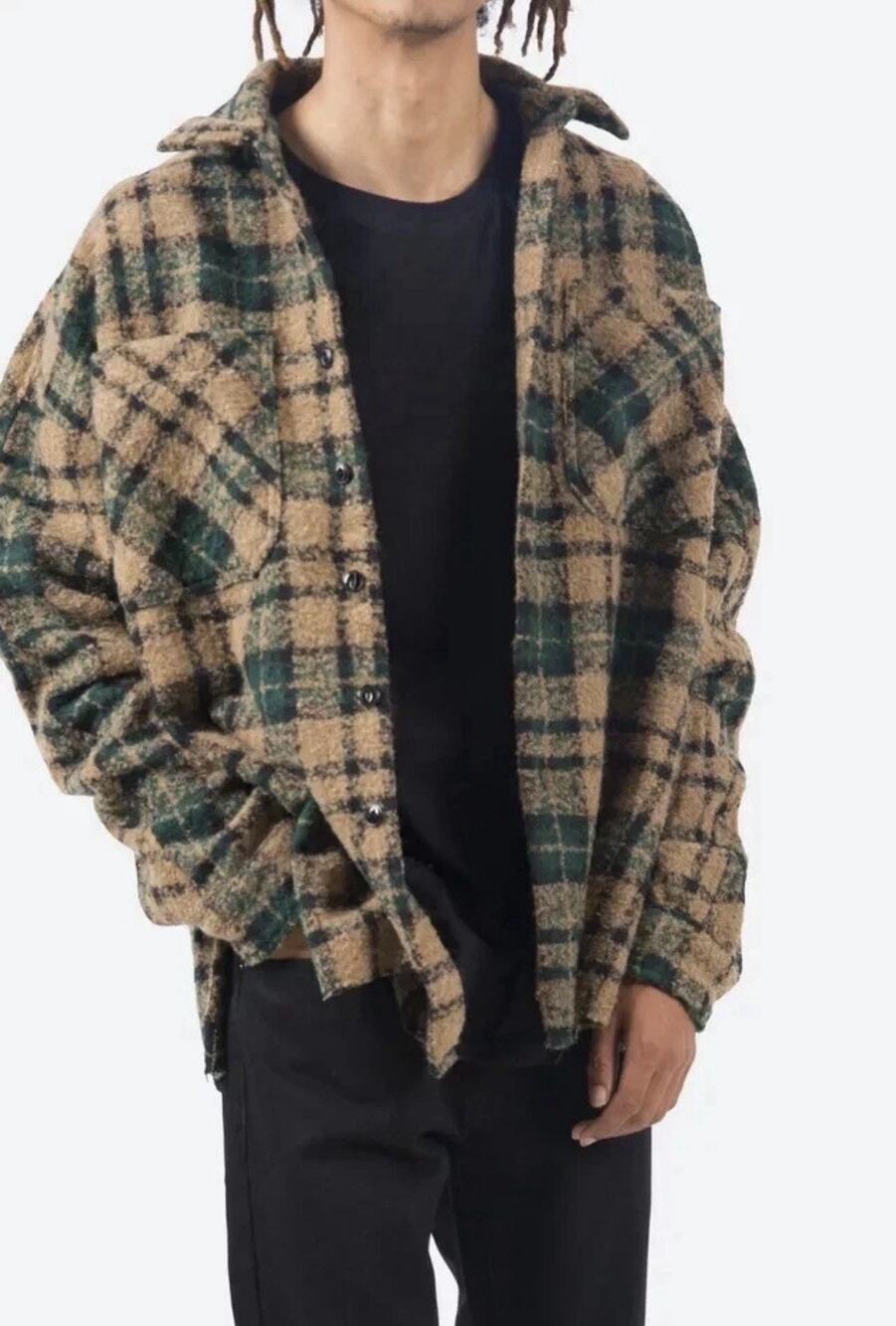 MNML - Heavy Duty Knit Flannel XL Field Ranch Oversized Shirt Jacket Shacket